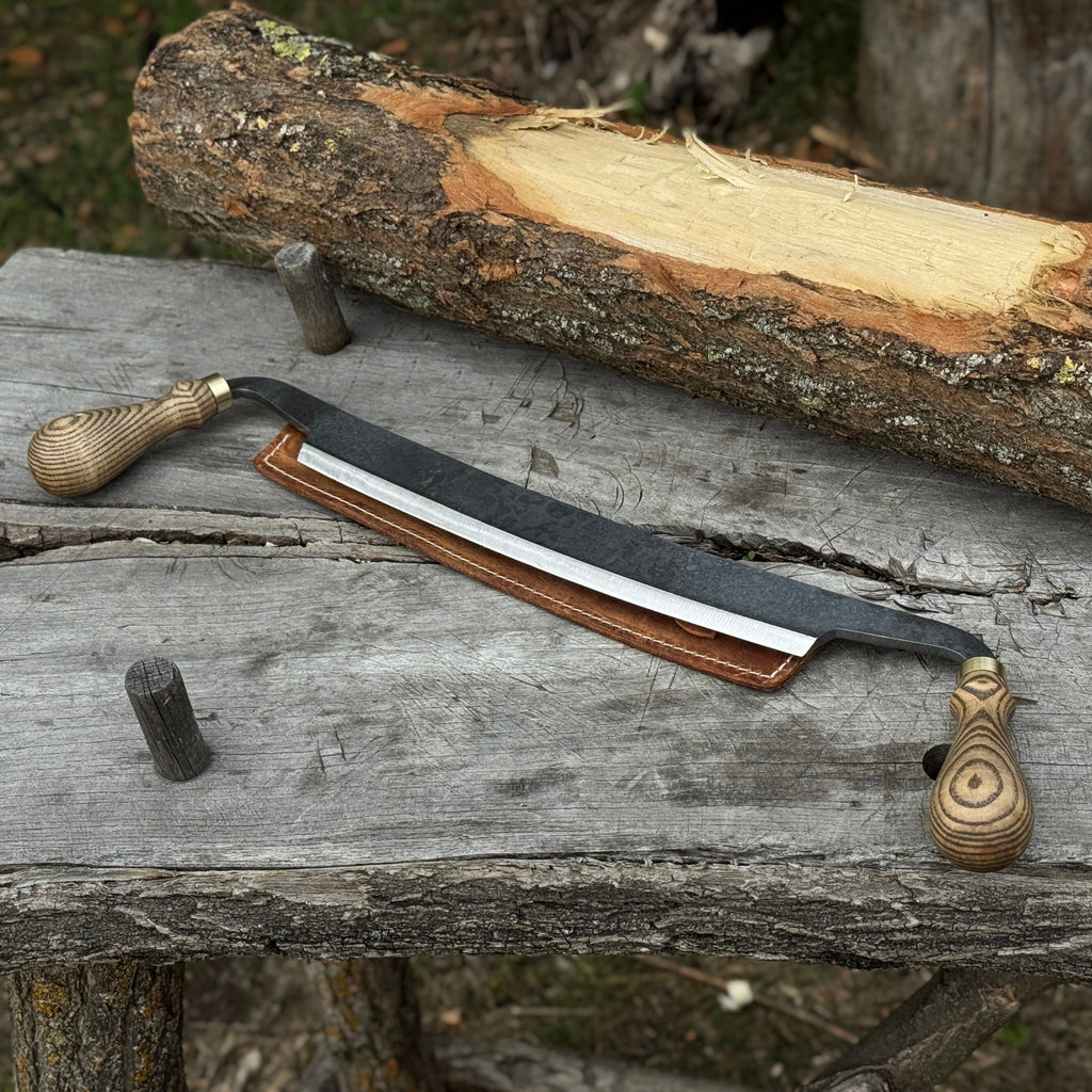Curved Draw Knife (Push/Pull Shave), 25.5 cm (10 inch) Cutting Edge